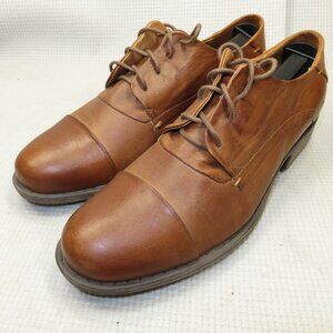 Miz Mooz NYC Letty IB 1440 Brown Leather Oxford Lace Up Shoes Womens Size 9